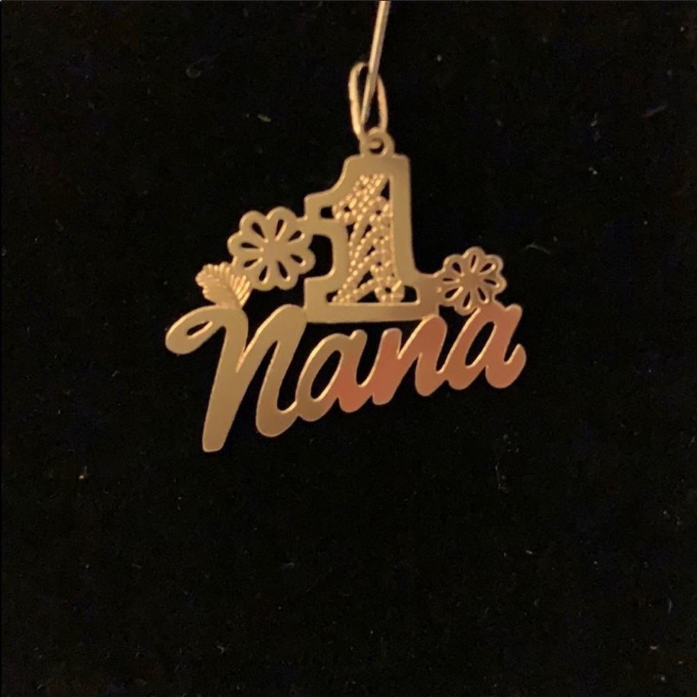 Stamped 14k Gold #1 Nana charm/pendant